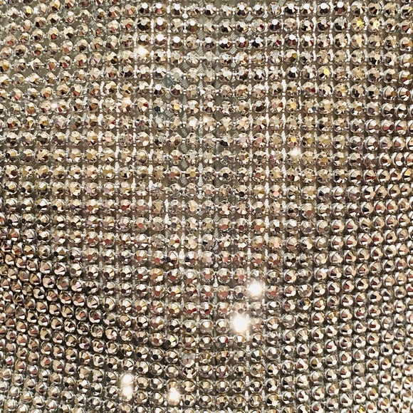 OLGA BERG…ELLIE CRYSTAL MESH RING HANDLE BAG… - Picture 6 of 9